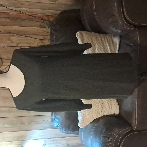 Max Studio Charcoal Professional Sweater Dress Career Office Business Preowned - Picture 1 of 8